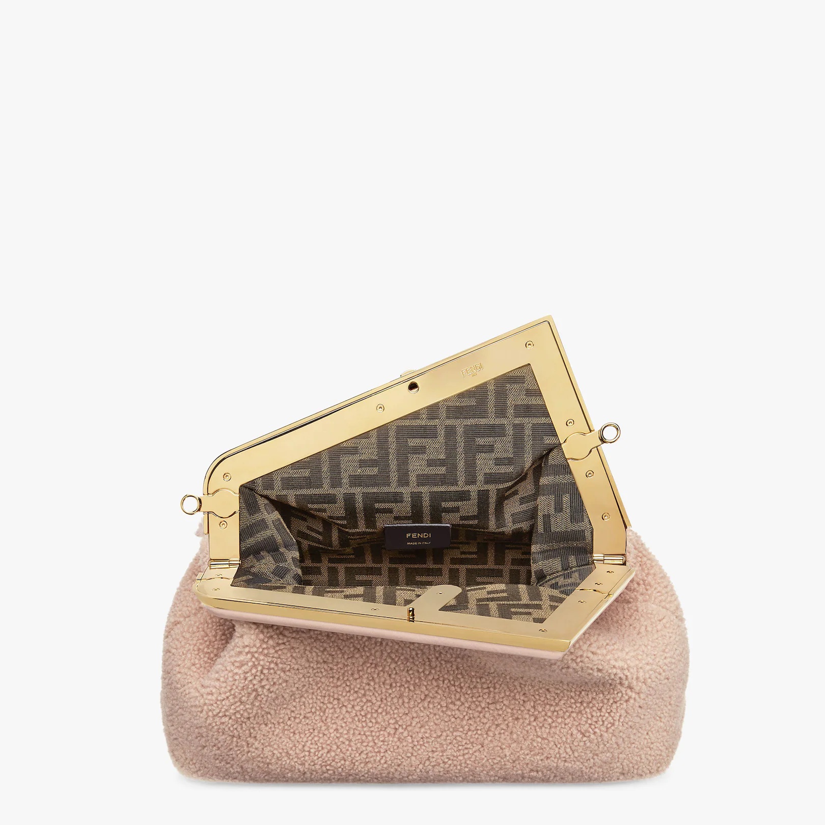 Pink sheepskin bag - 4
