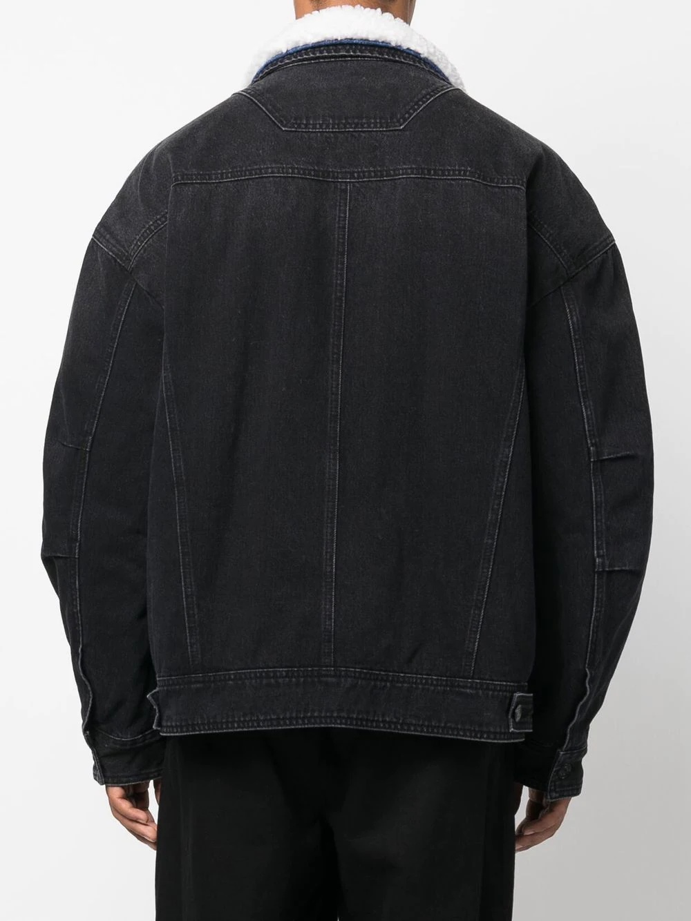 layered denim jacket - 4