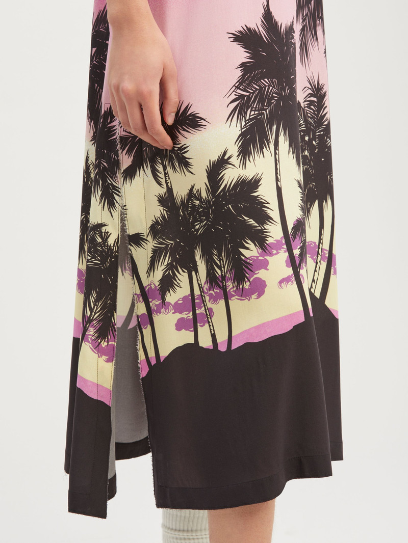Pink Sunset Straps Midi Dress 6
