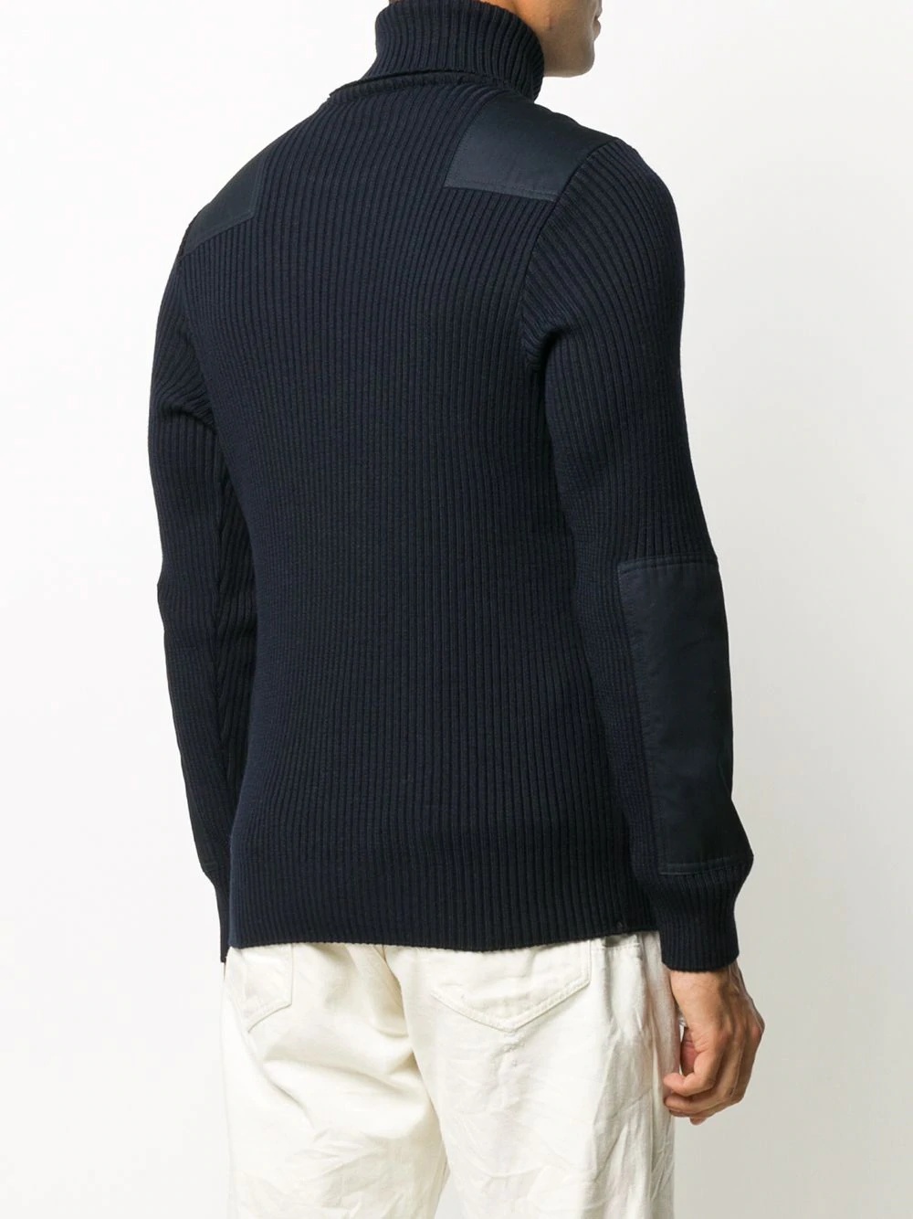 turtle neck ribbed knit jumper - 4