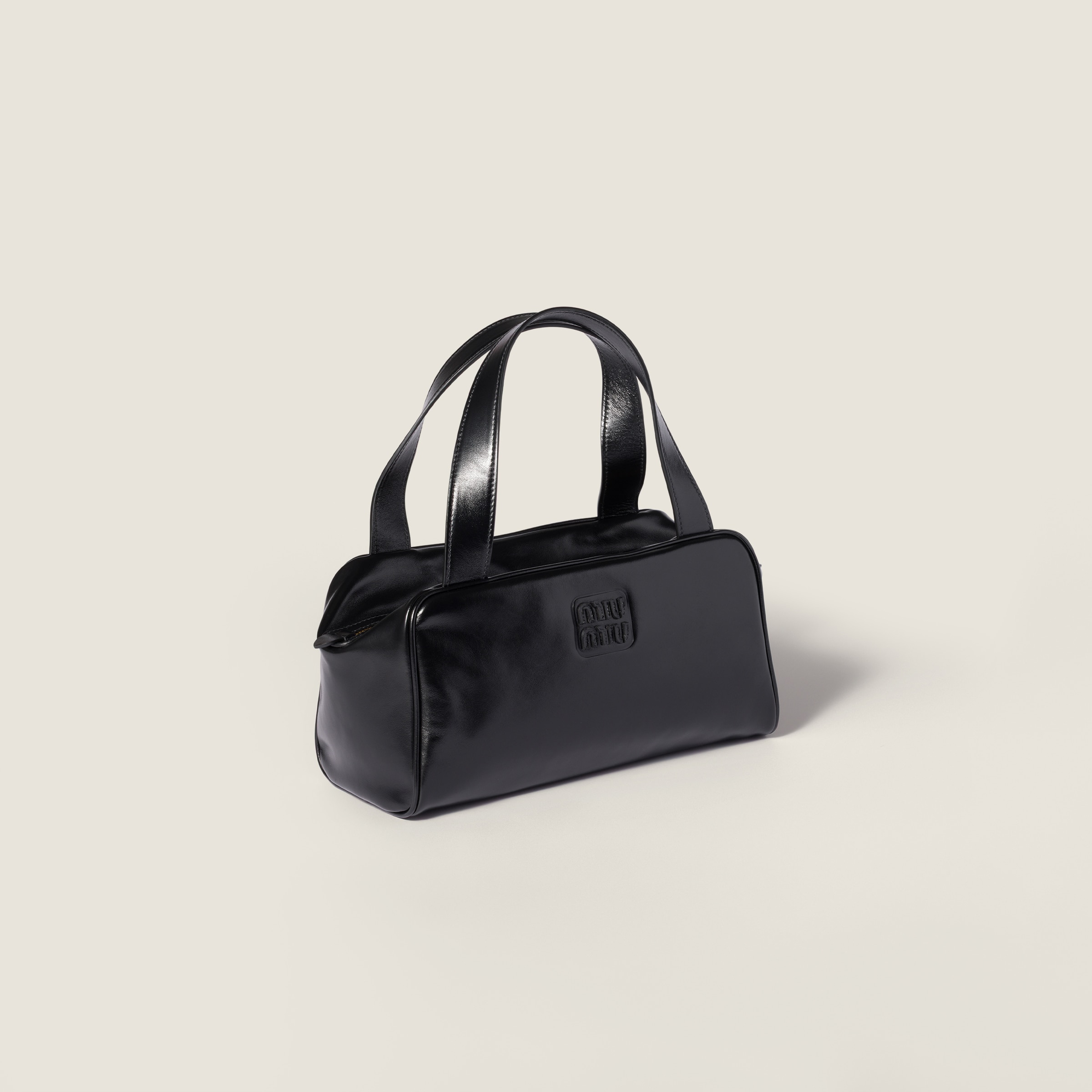 Leather top-handle bag - 3