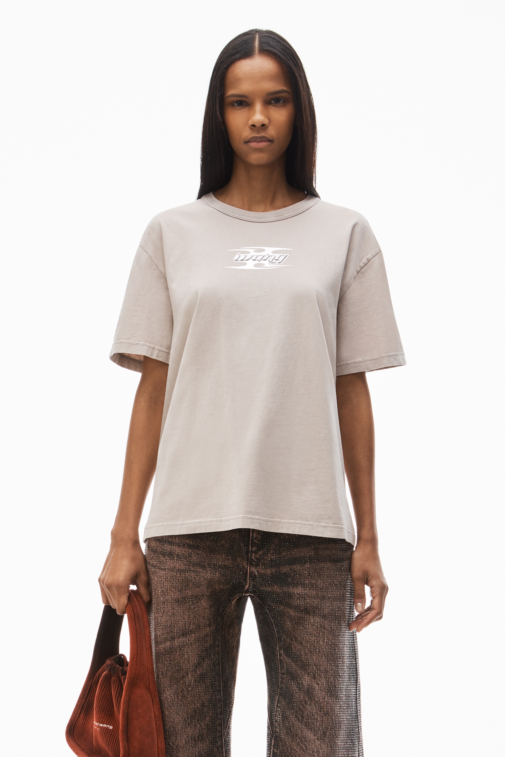 blade logo-embossed tee in cotton - 2