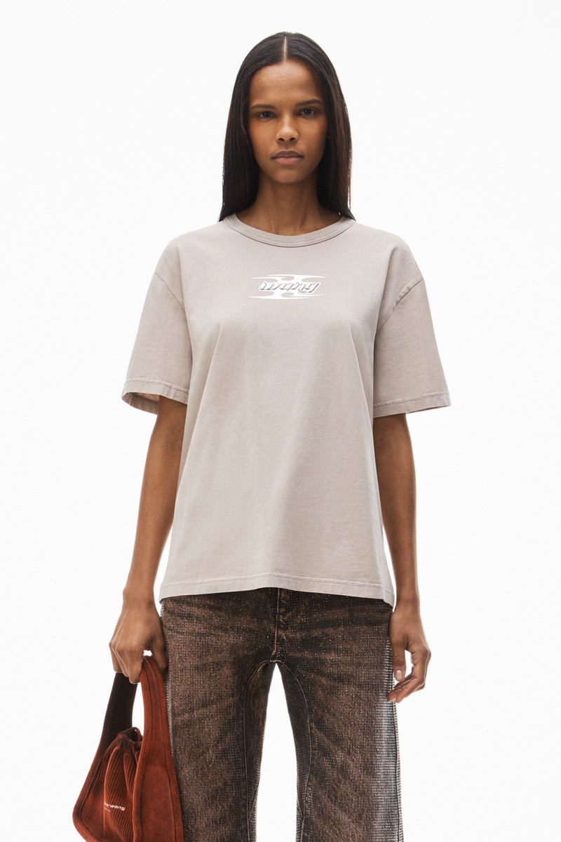 blade logo-embossed tee in cotton 2