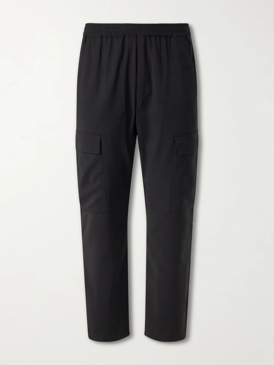 Straight-Leg Virgin Wool-Gabardine Cargo Trousers - 1