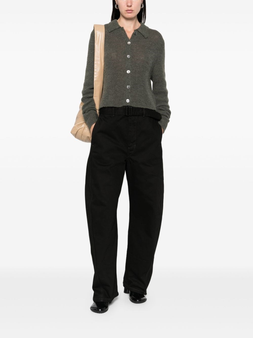 Twisted denim cotton jeans - 5