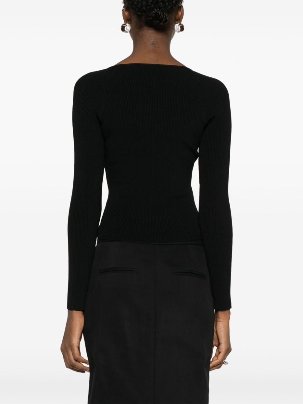Daphane sweetheart-neck top - 4