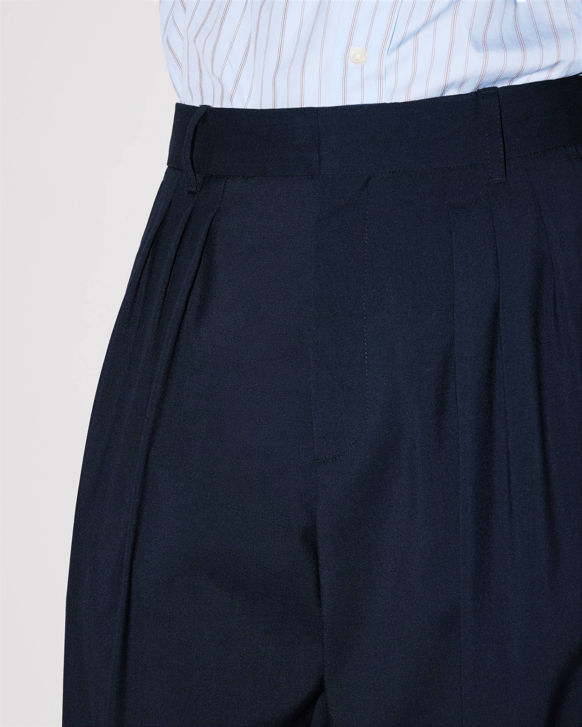 Pleated tailored pants in virgin wool - 6
