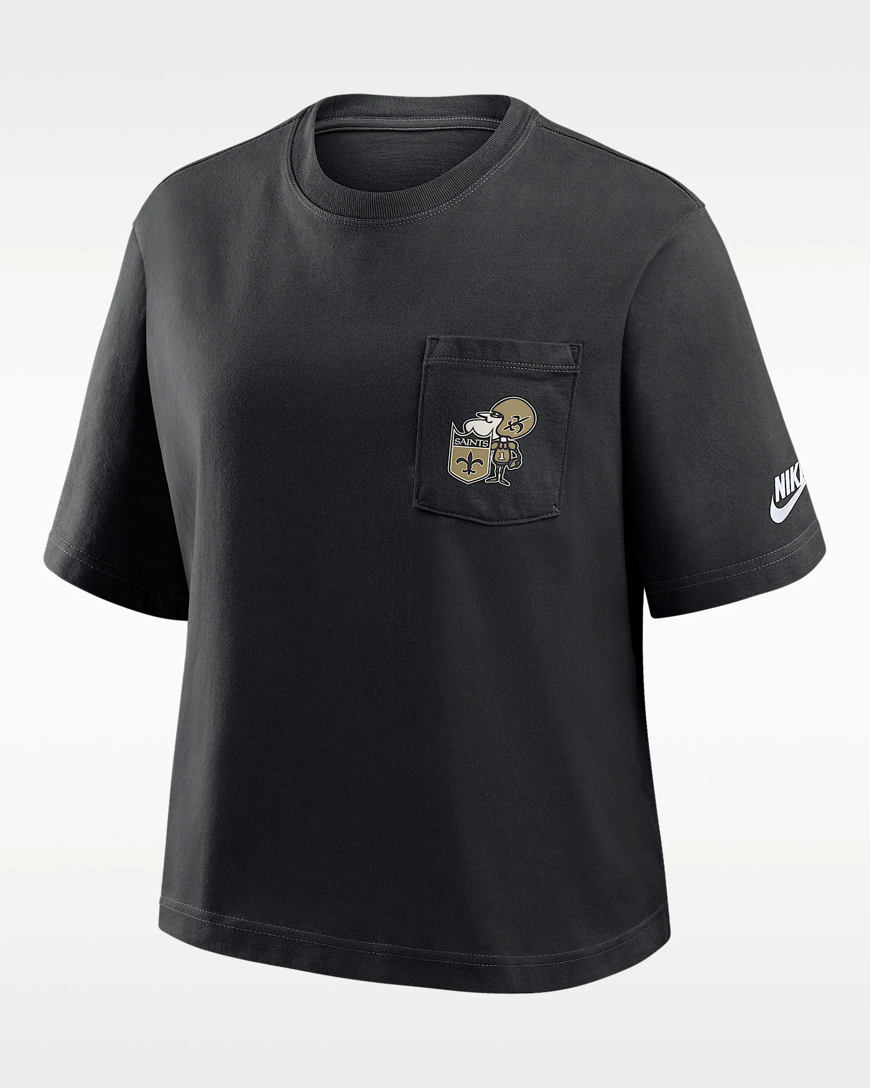 New Orleans Saints Rewind Pocket Boxy Women's Nike NFL T-Shirt - 1
