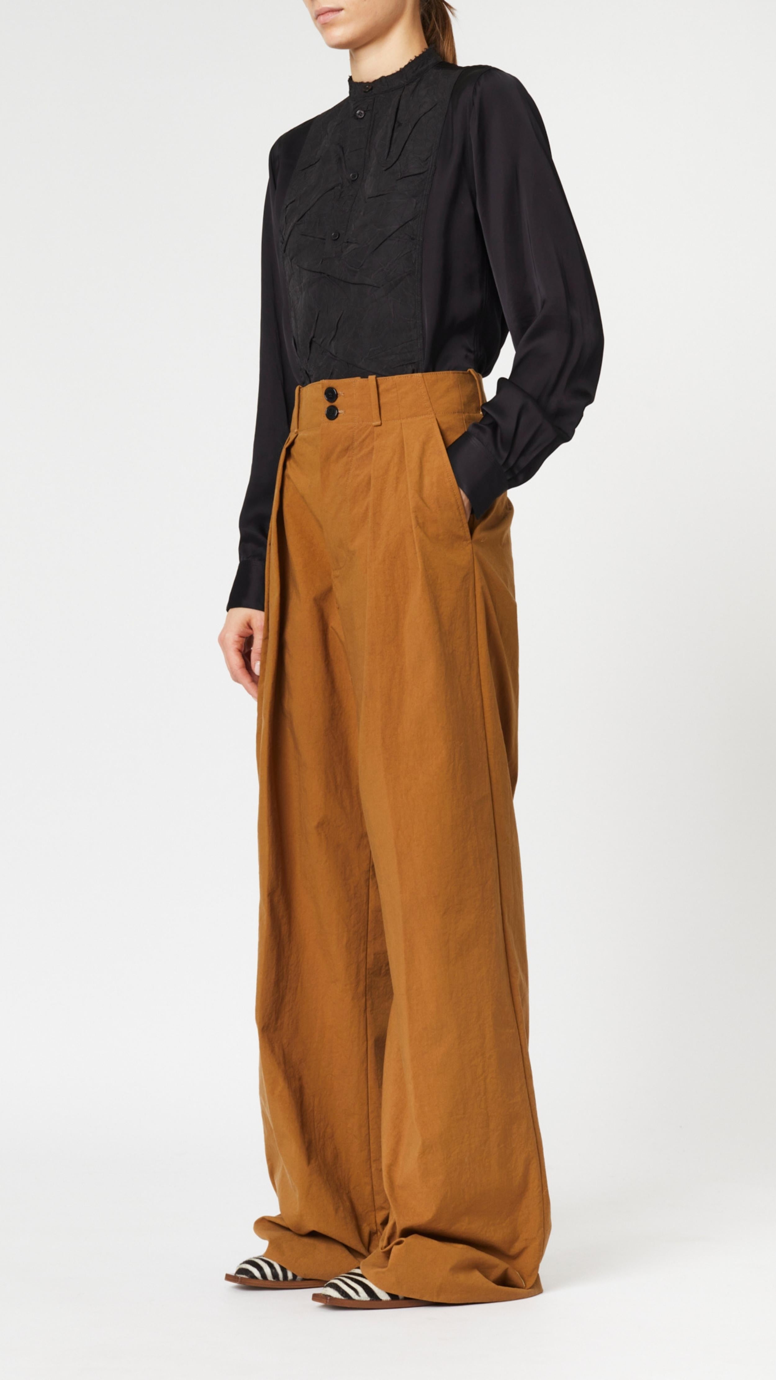 Camel Boyfriend Trouser - 3