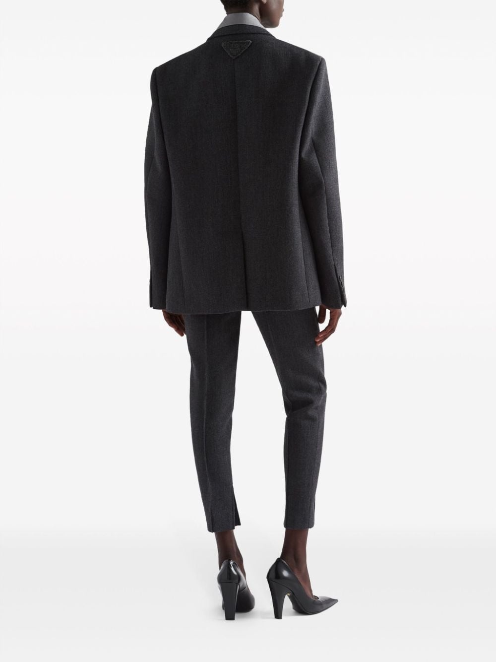high-waisted tapered trousers - 3