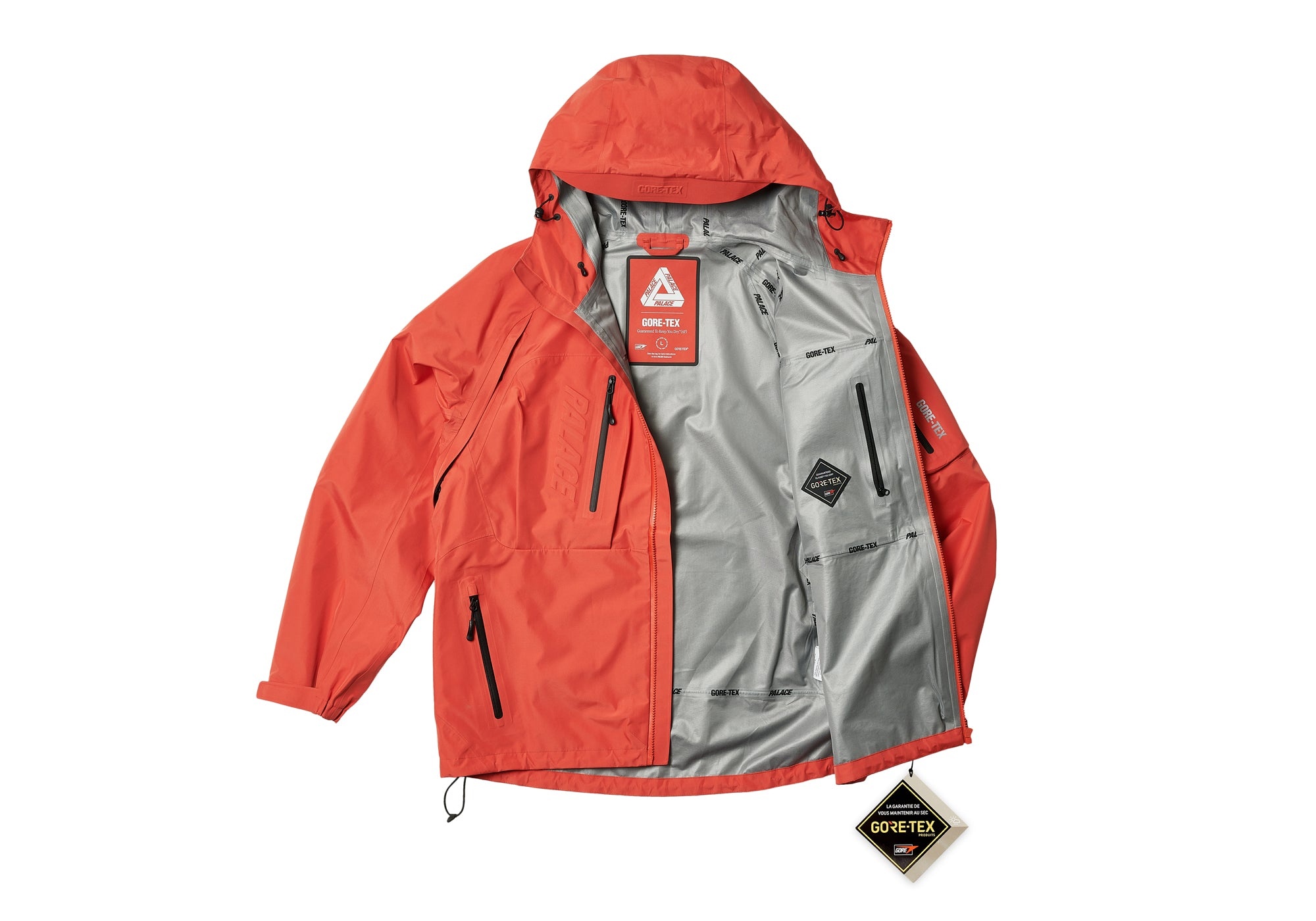 PALACE GORE-TEX CARGO JACKET ORANGE | REVERSIBLE