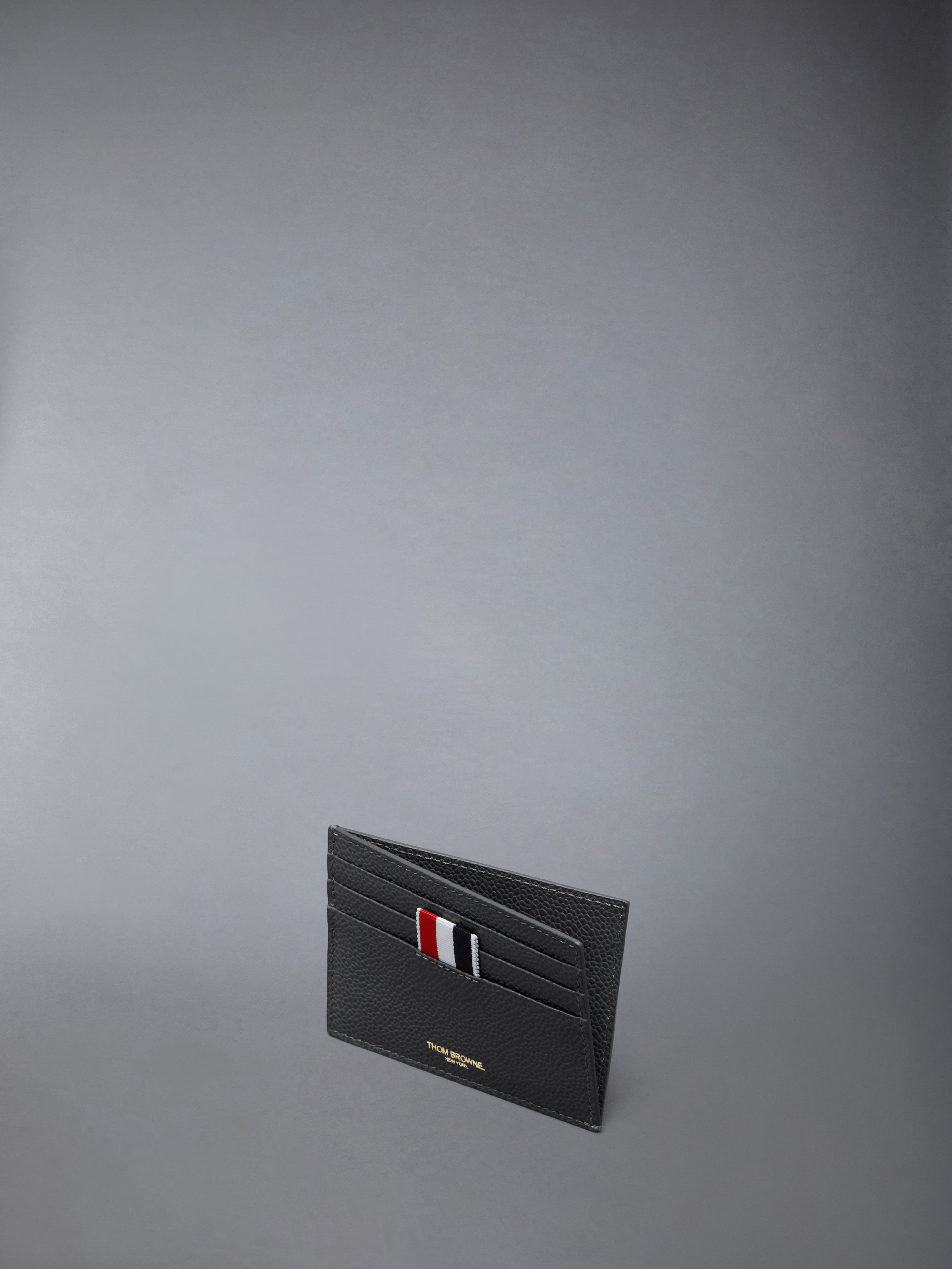 PEBBLE GRAIN NOTE COMPARTMENT CARD HOLDER - 3