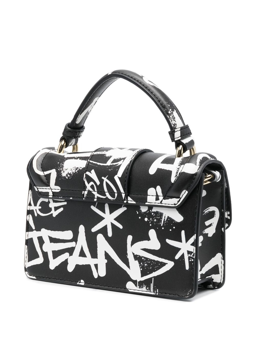 Versace Jeans Couture Logo Graffiti - Handbag for Woman - Black