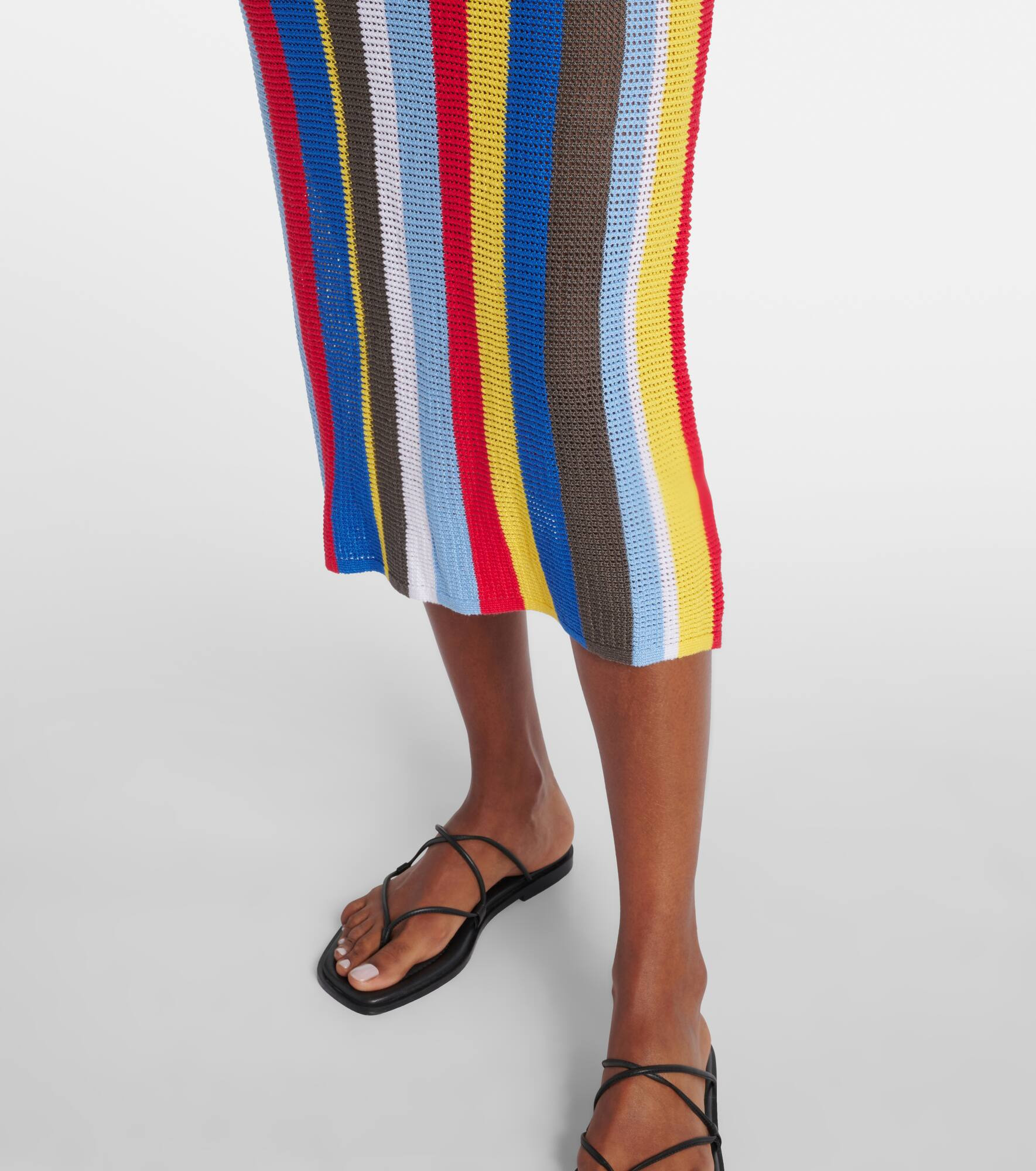 Jessica striped crochet midi dress - 5