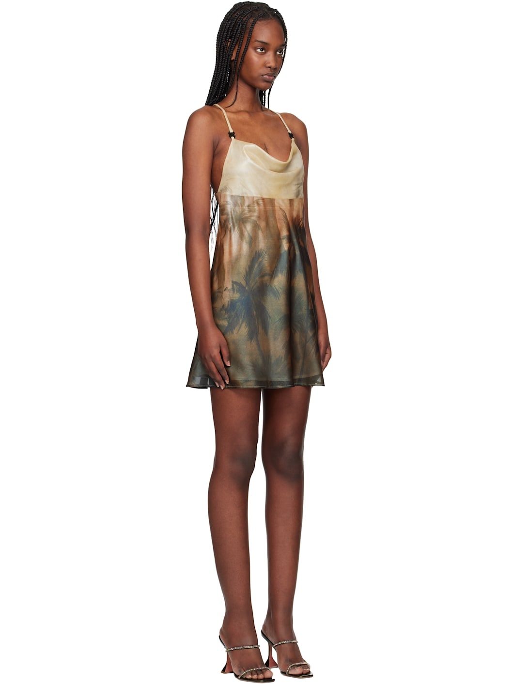 Multicolor Sunset Palms Minidress - 2