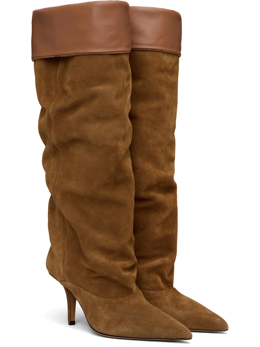 Tan Ines Reverse Midcalf 75 Tall Boots - 4