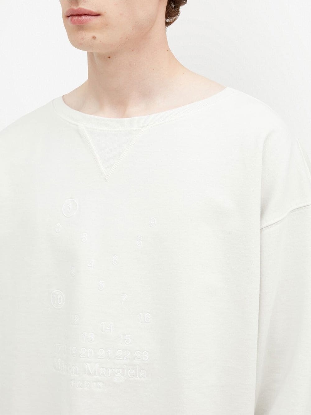 numbers-print long-sleeve jumper - 5