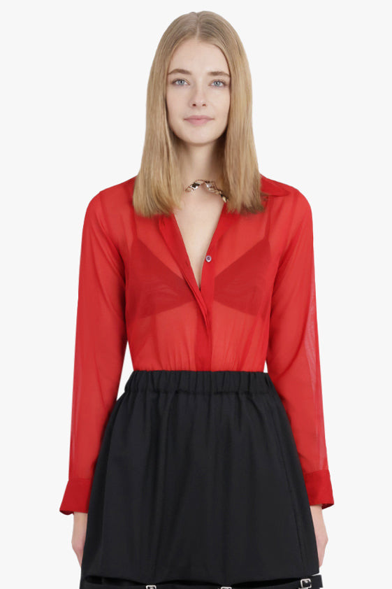 CHOWY REGULAR FIT L/S SHIRT | RED - 2