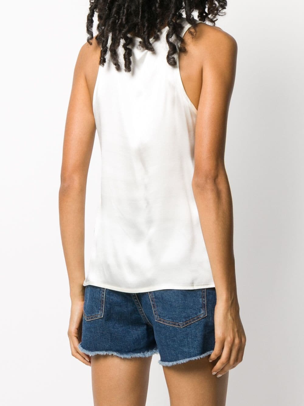 embroidered vest top - 4