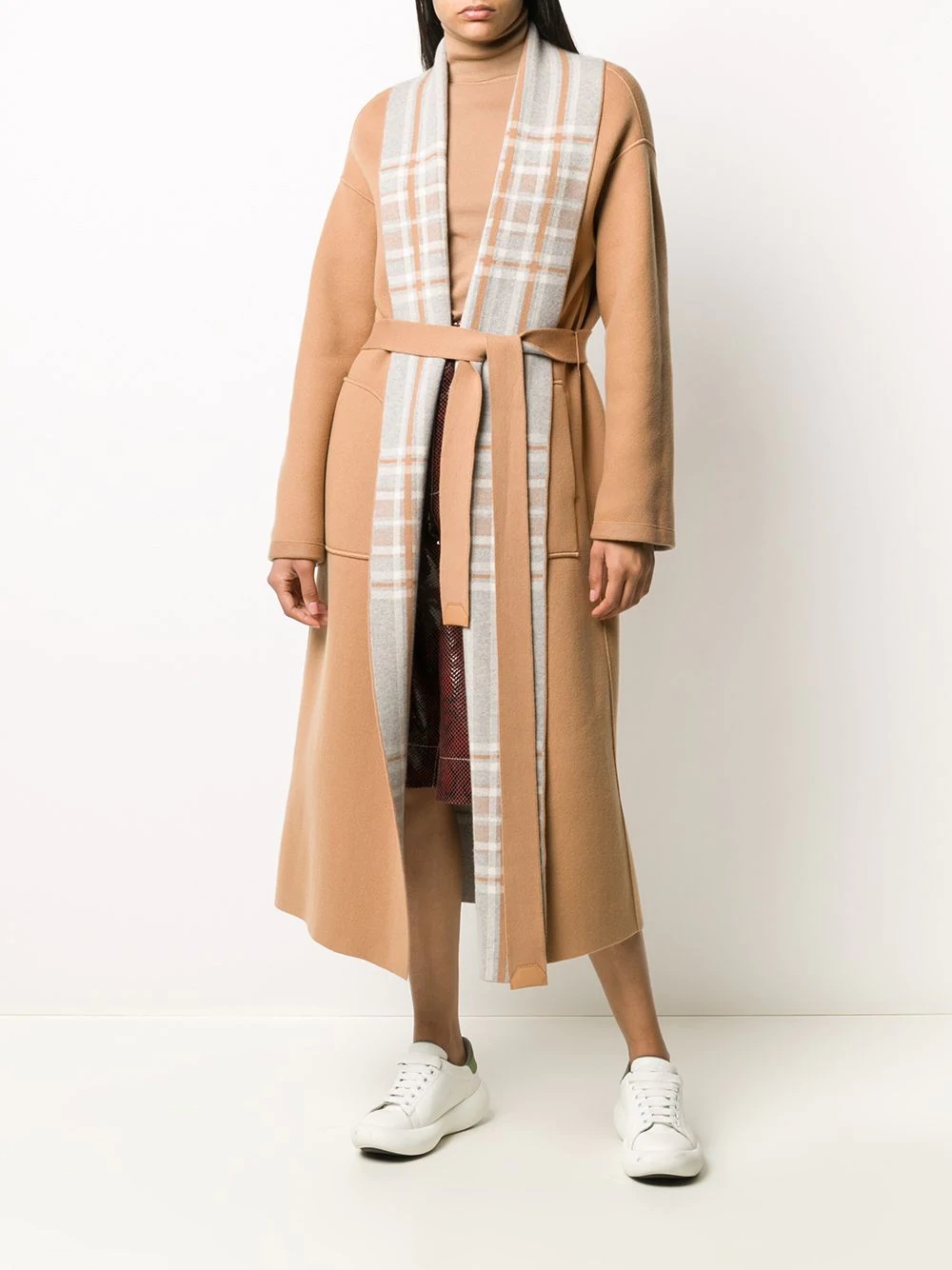 cardigan trench coat - 6