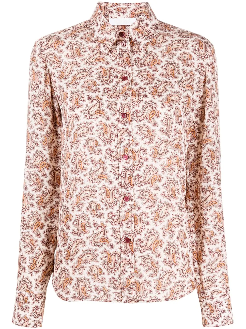 paisley print shirt - 1