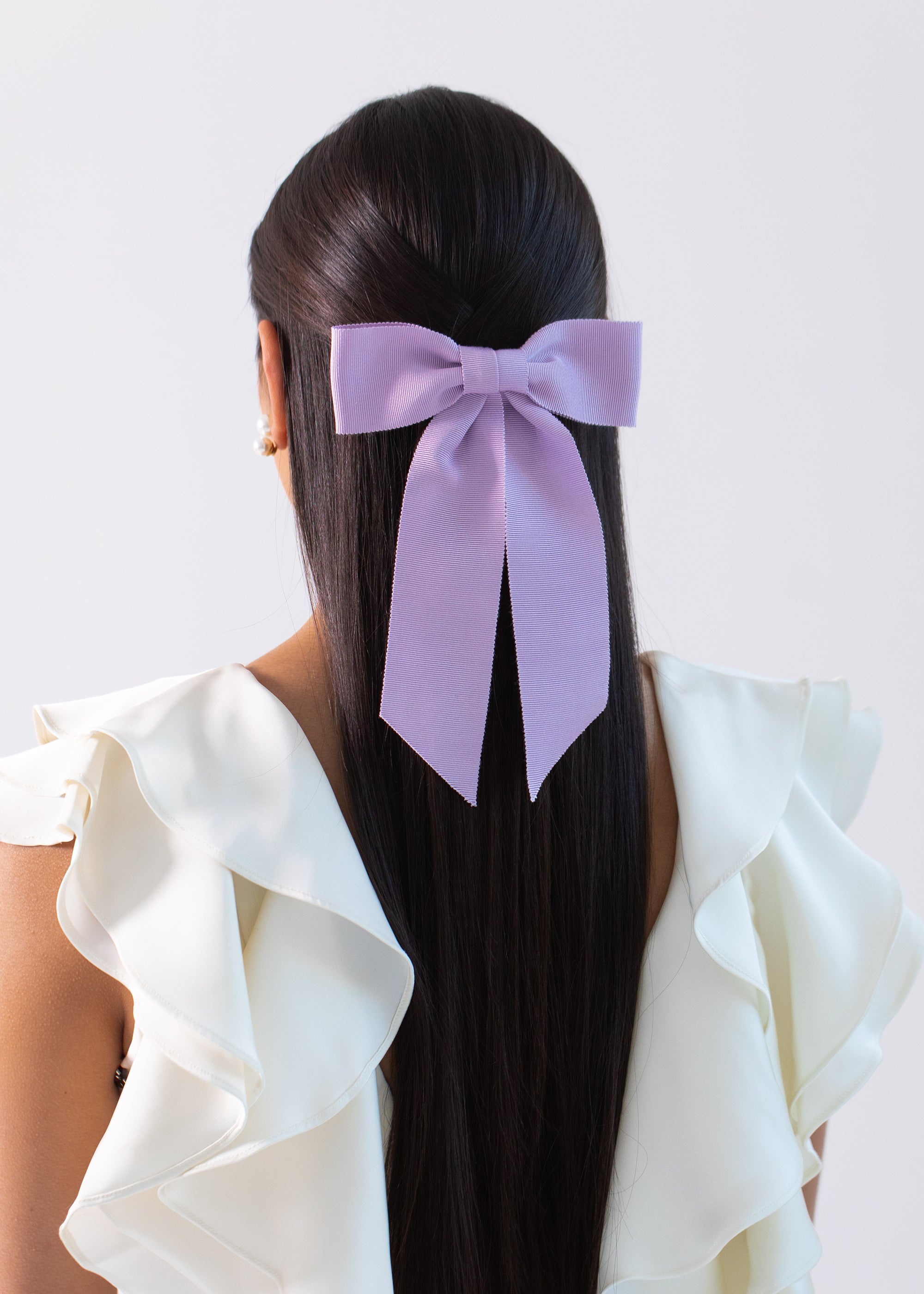 Alice Grosgrain Bow Barrette - 2