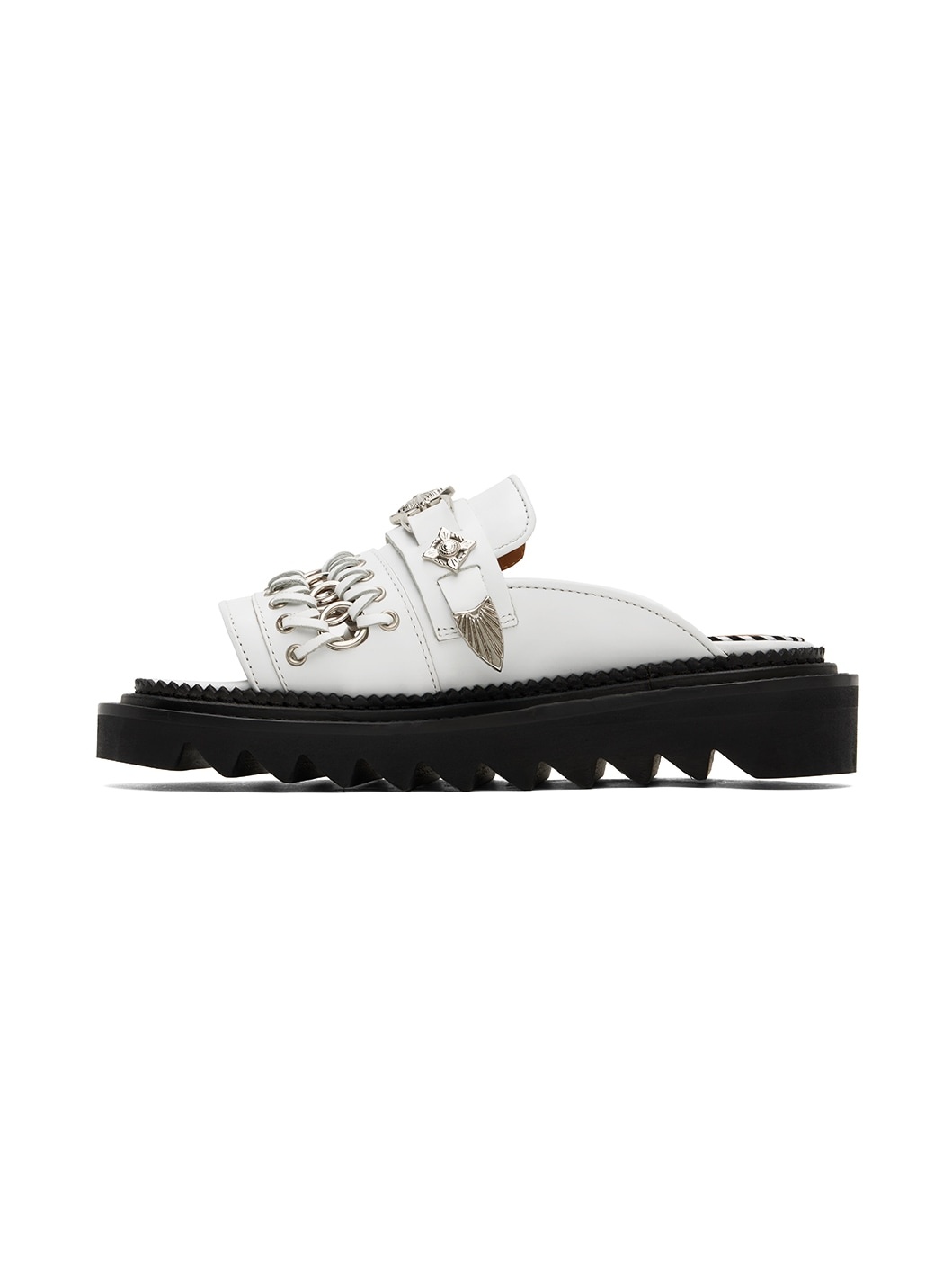White Chain Sandals - 3
