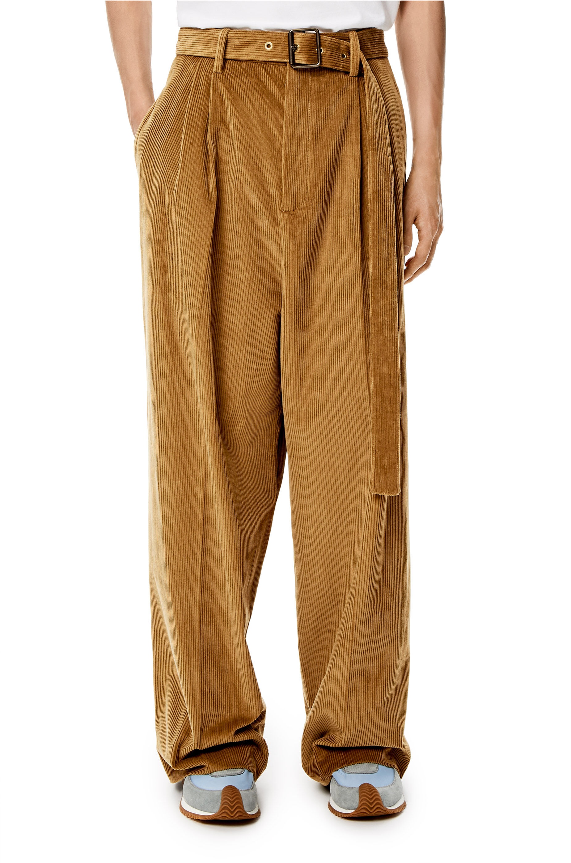Double pleated trousers in corduroy - 3