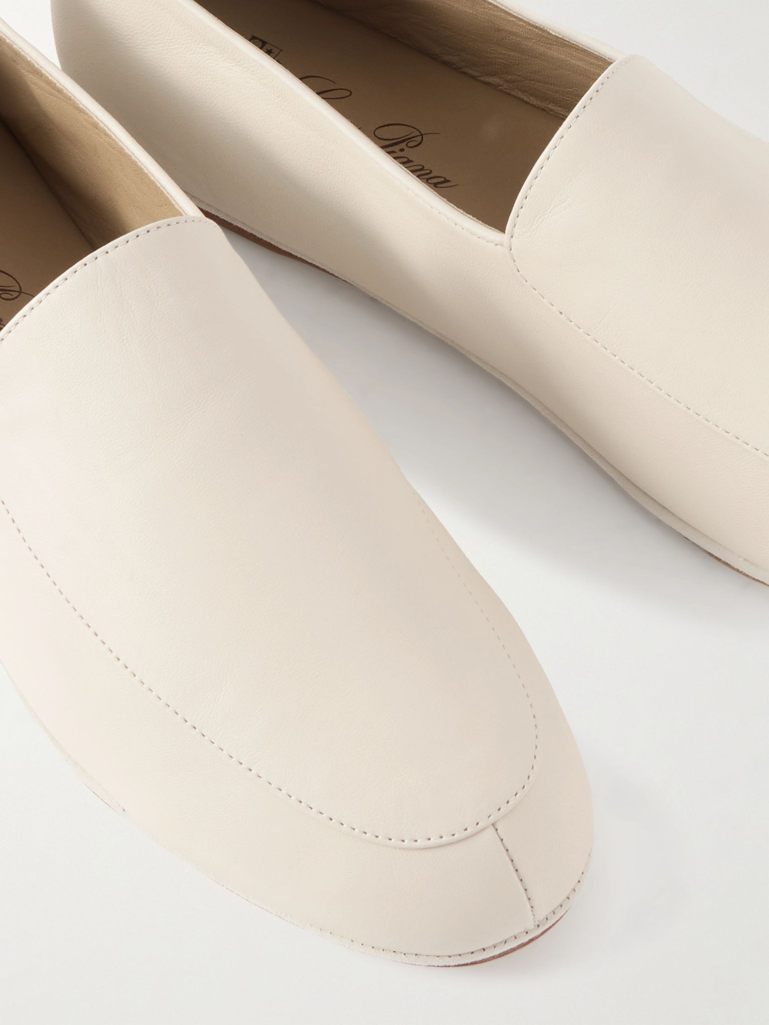 Anton Walk Leather Loafers Beige - 5