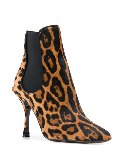 Dolce & Gabbana leopard print stiletto boots outlook