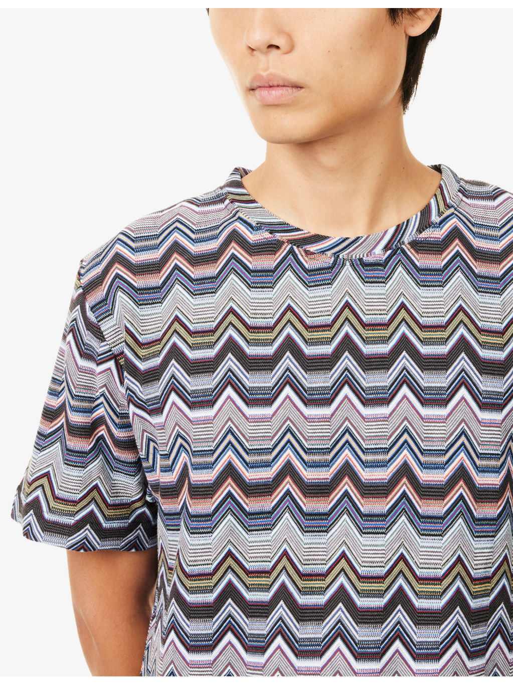 Regular-Fit Graphic-Pattern Cotton-Knit T-shirt - 5