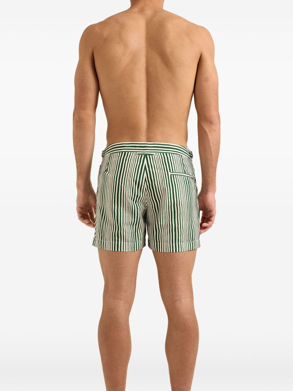 striped swim shorts - 4