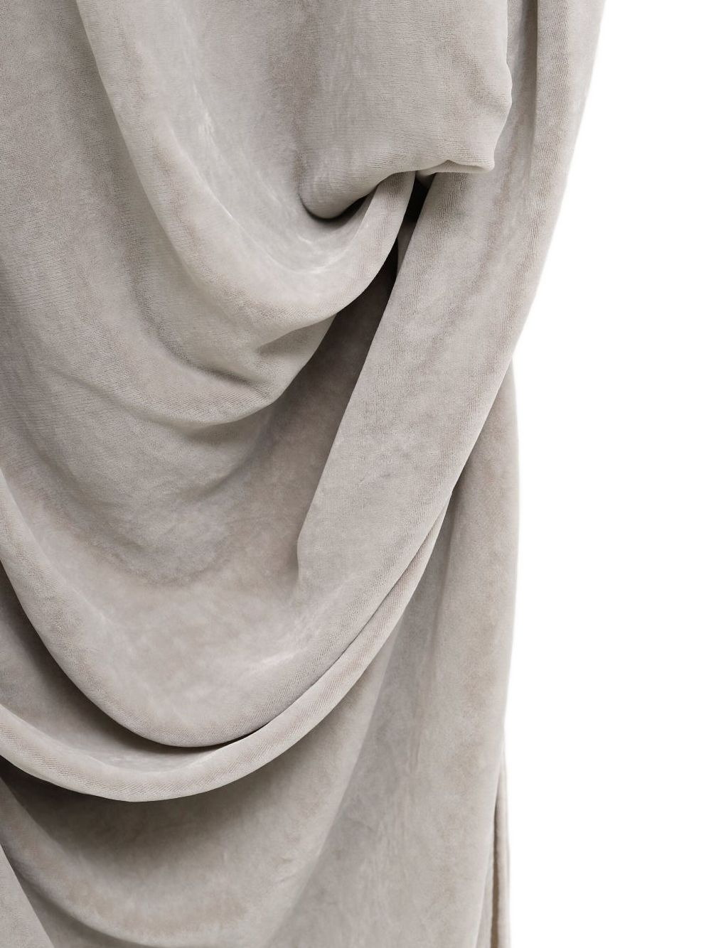 draped cowl-neck asymmetrical dress - 3