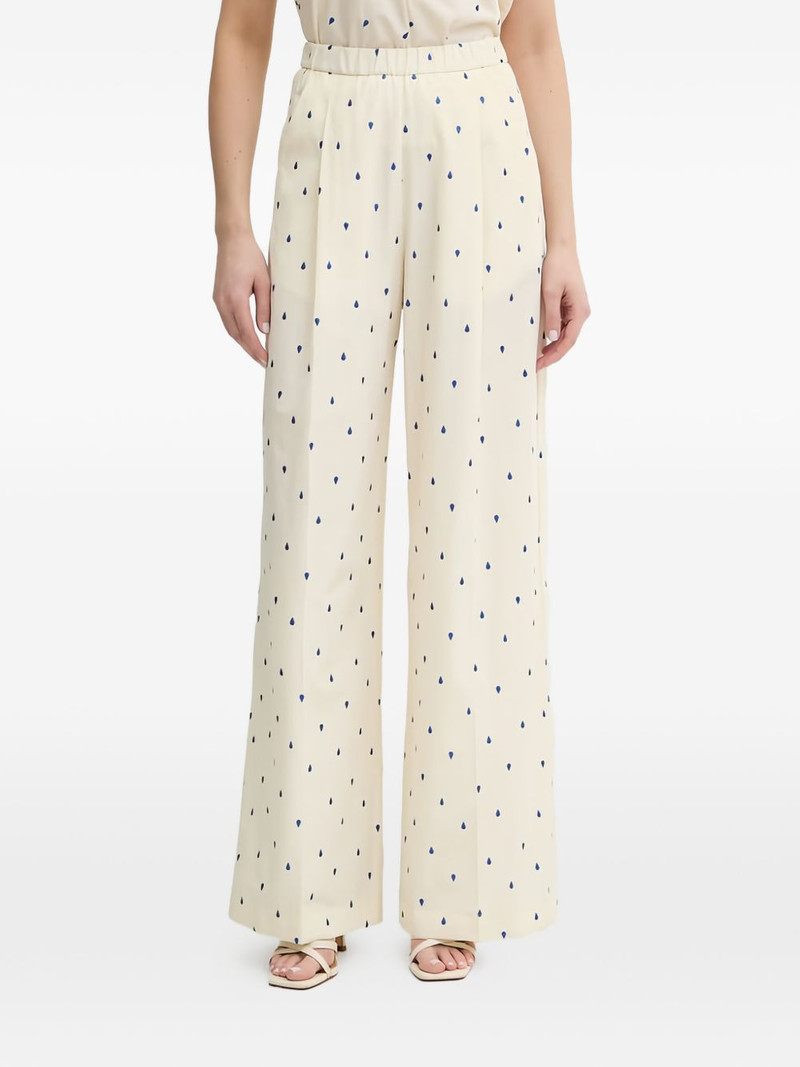 teardrop-print trousers 1