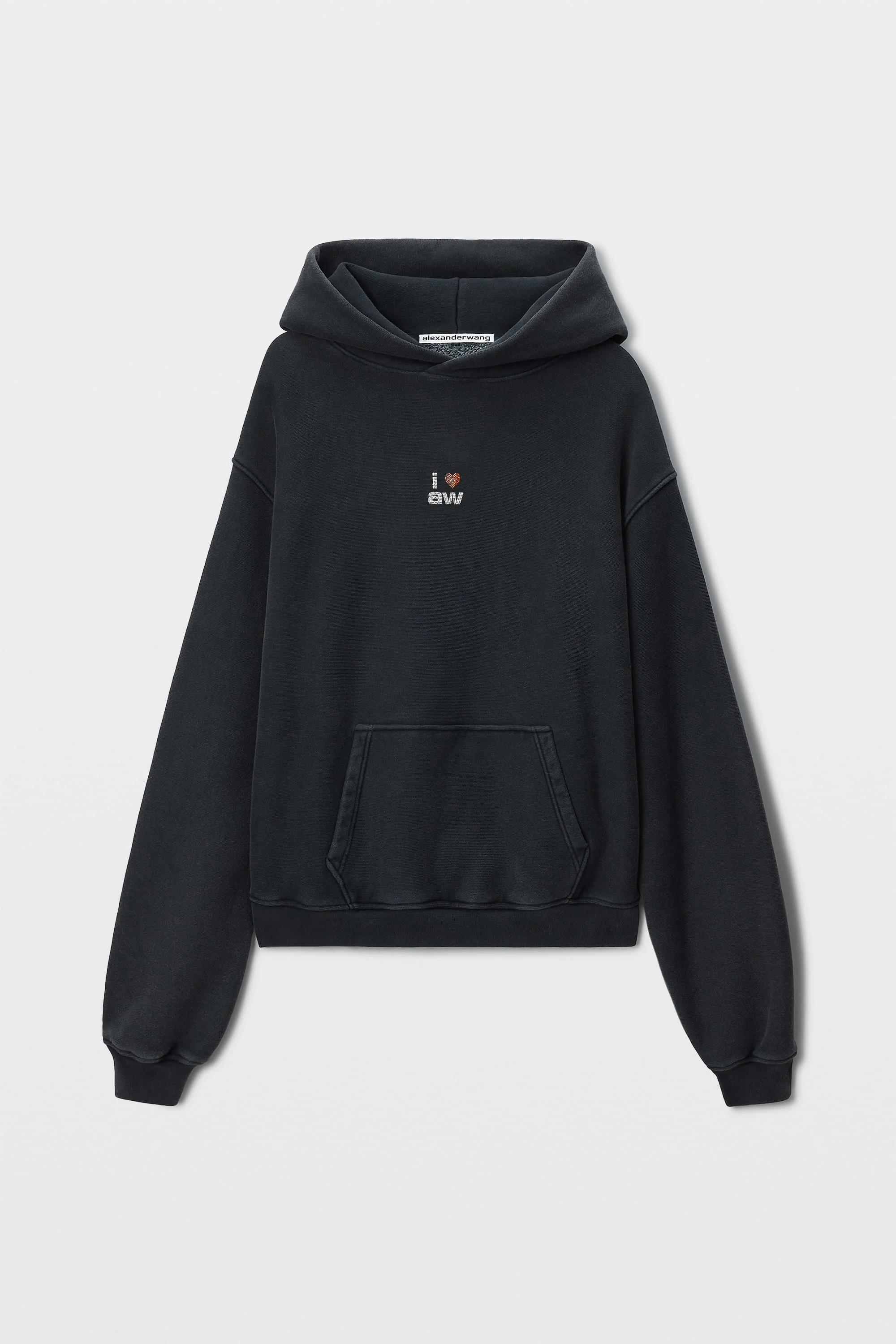 CRYSTAL HEART GRAPHIC HOODIE - 1