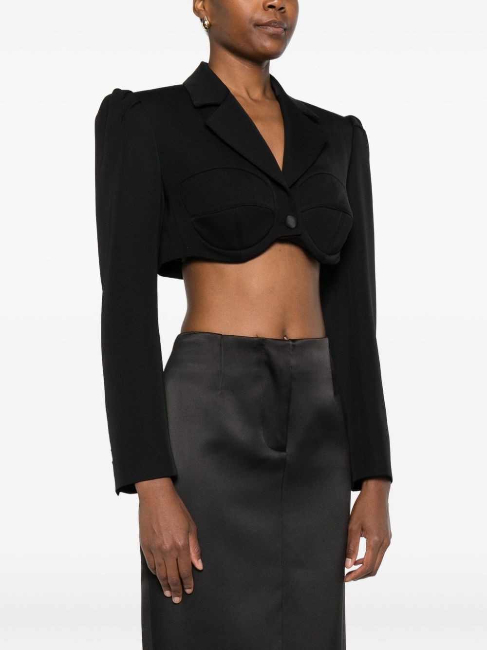 cropped bustier jacket - 3