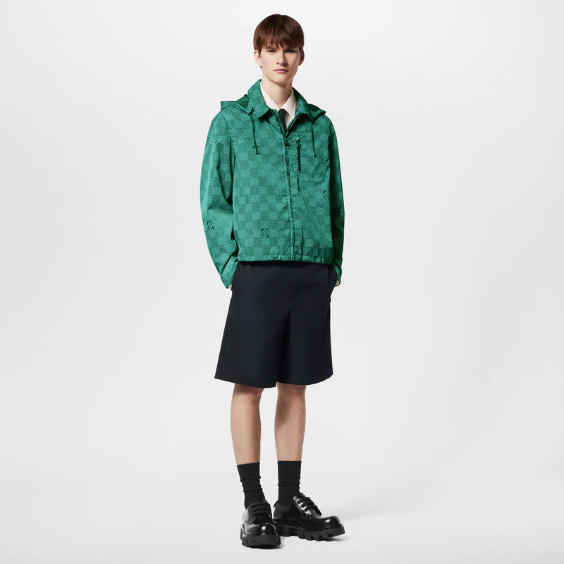 Louis Vuitton Printed Nylon Hooded Windbreaker outlook