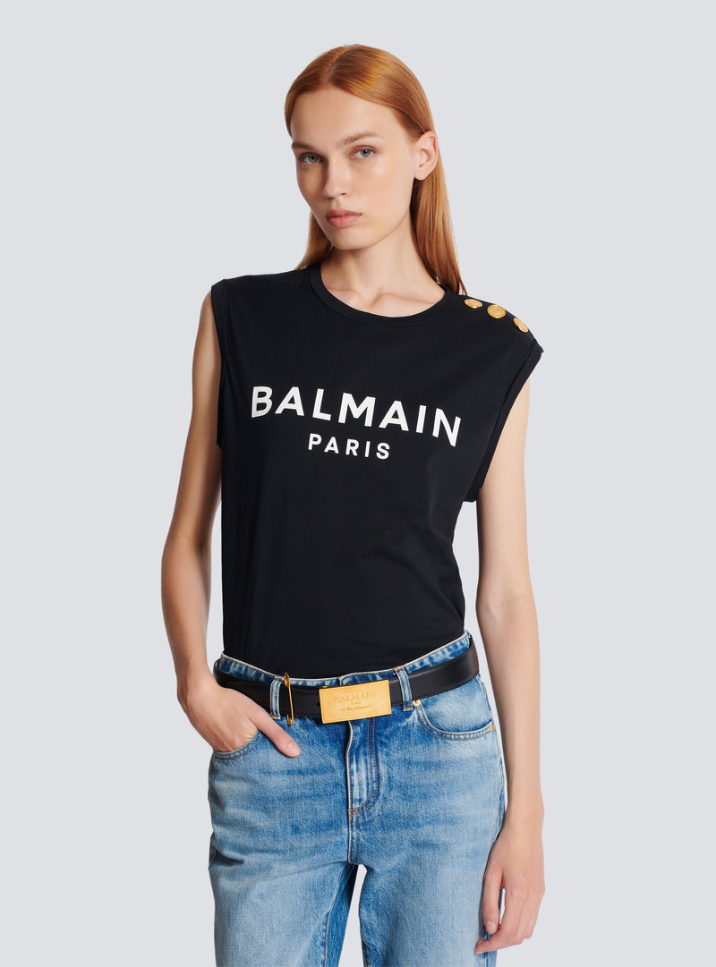 Balmain Leather belt with safety pin outlook
