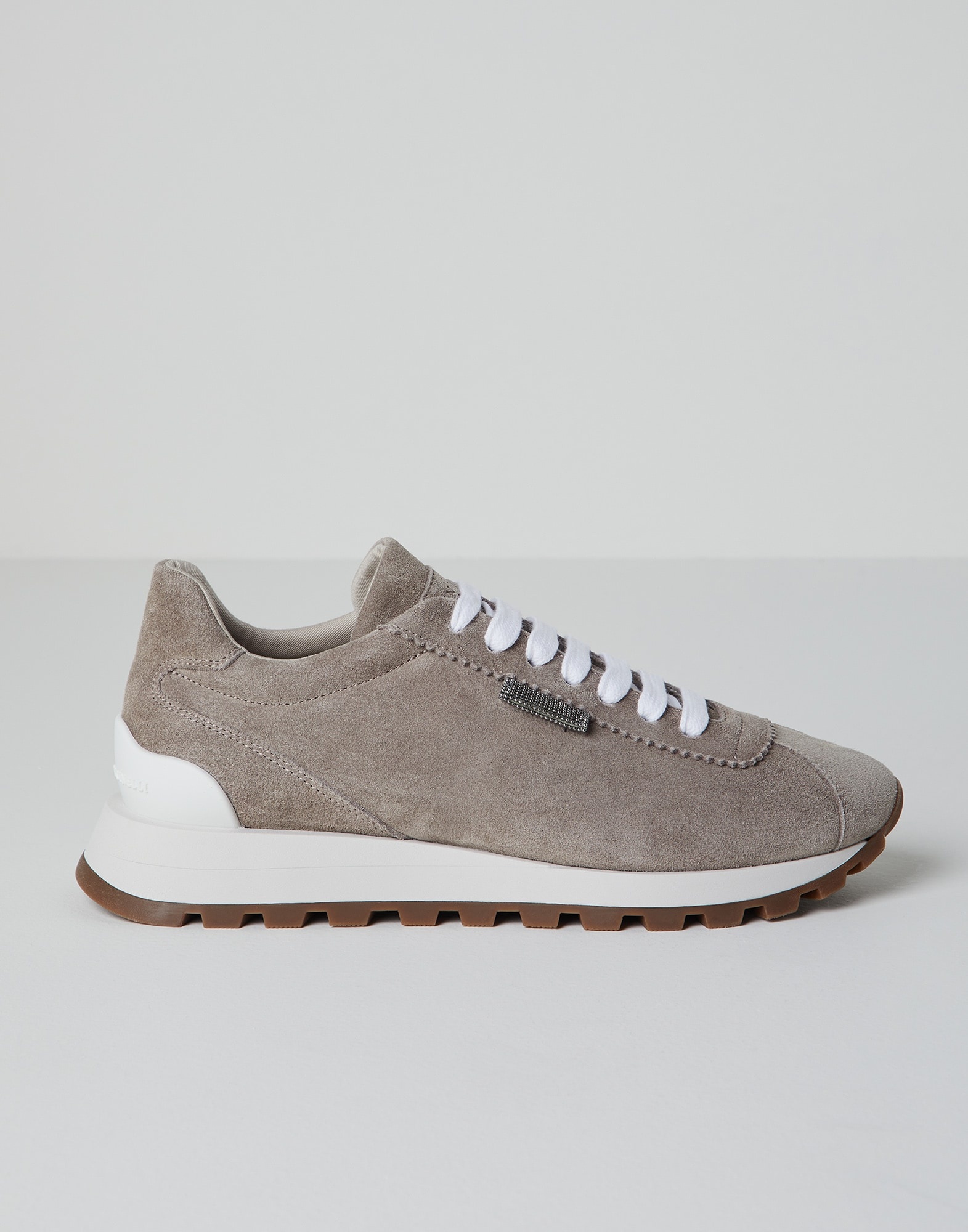 Suede runners with shiny tab - 1