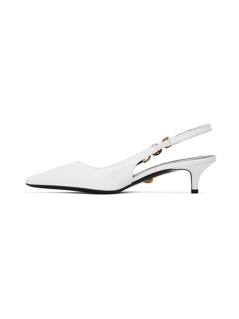 White 'La Medusa' Heels 3