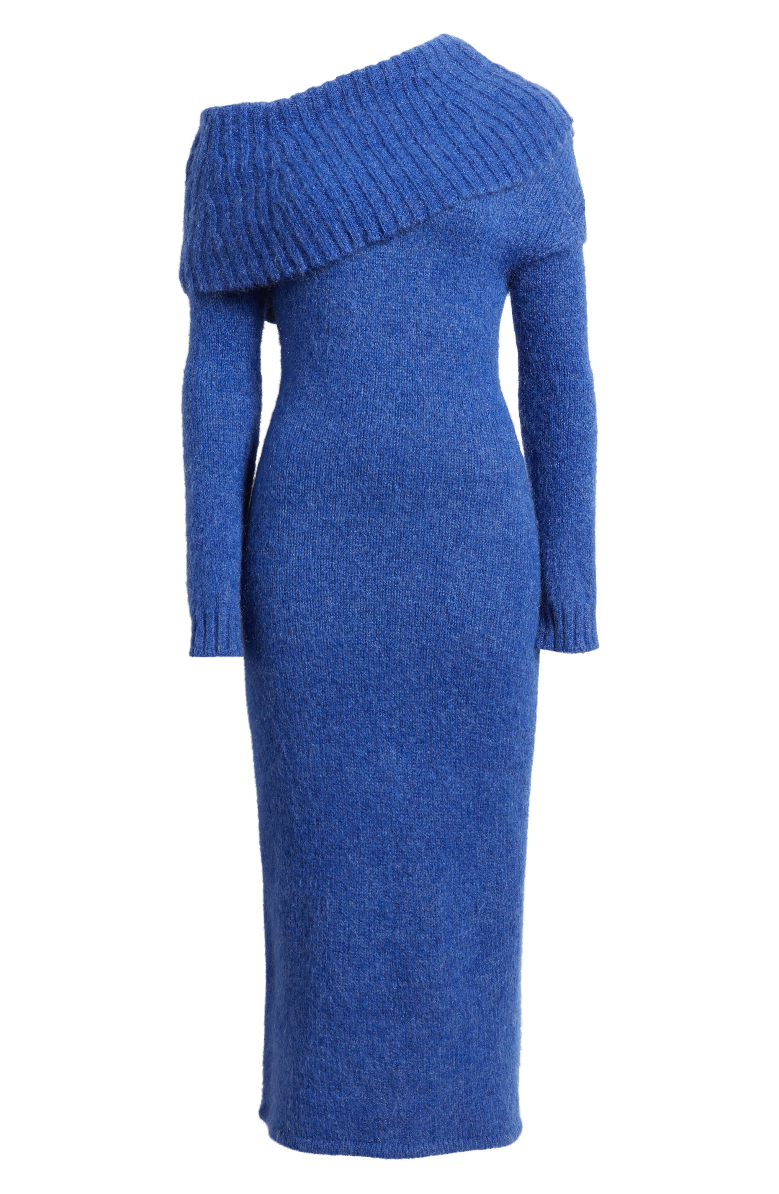 Cult Gaia Grayson One-Shoulder Long Sleeve Sweater Dress in Disco Melange at Nordstrom - 5