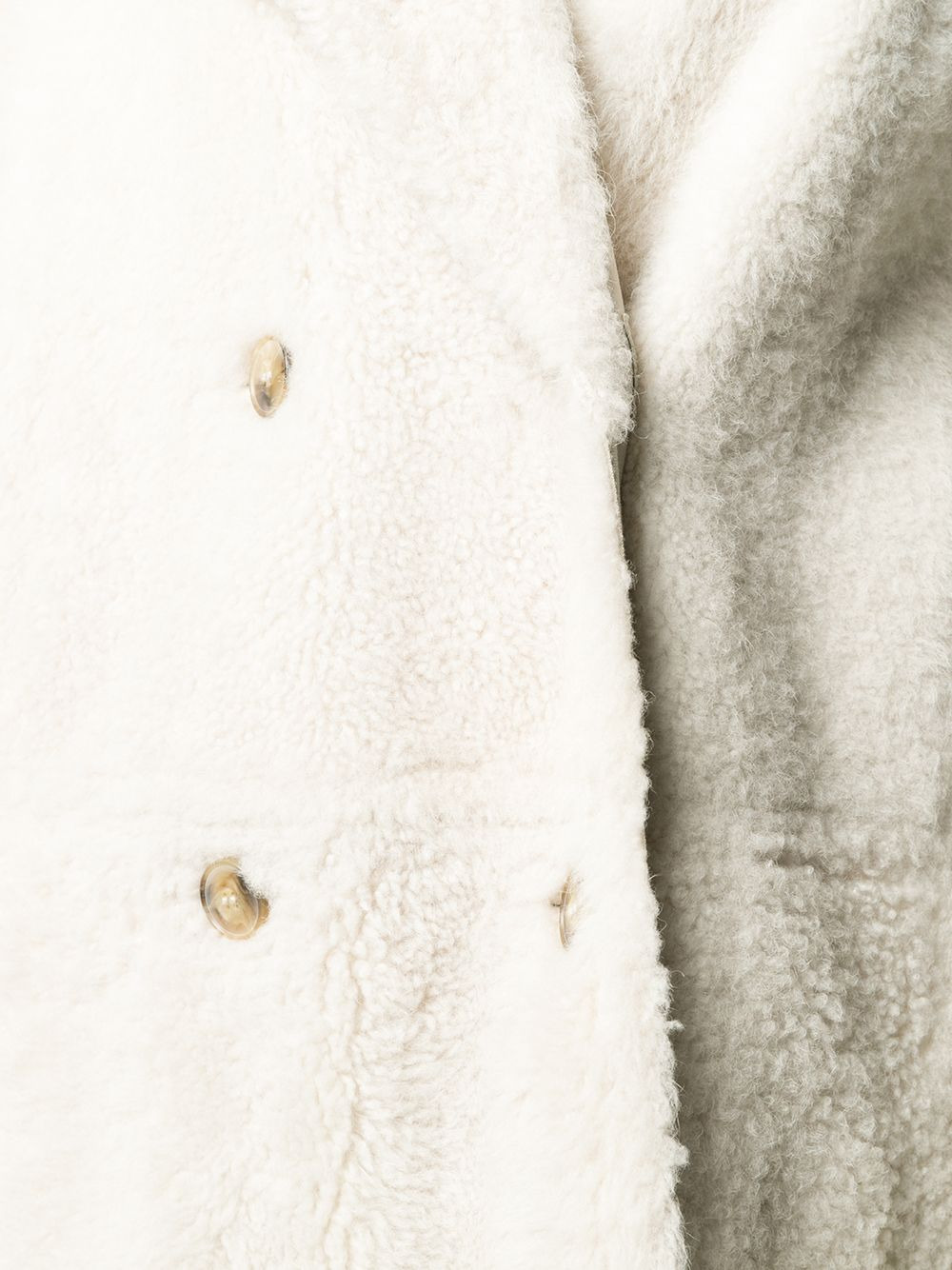 oversized shearling coat - 5