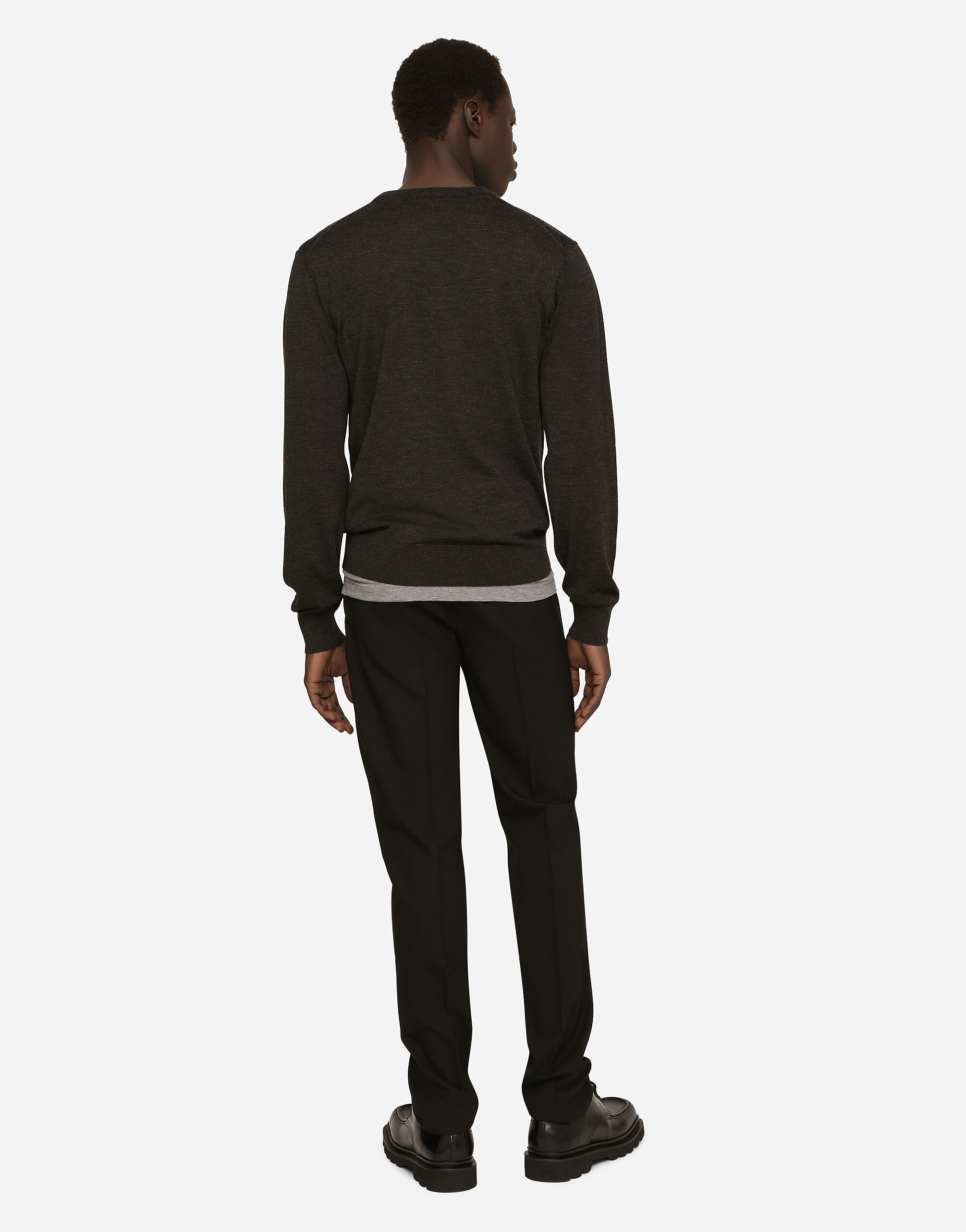 Crewneck sweater in cashmere - 3