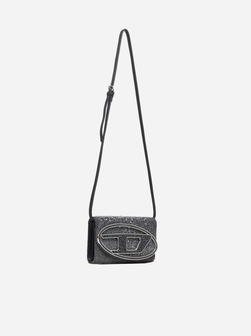 Diesel 1DR rhinestone-embellished denim bag outlook