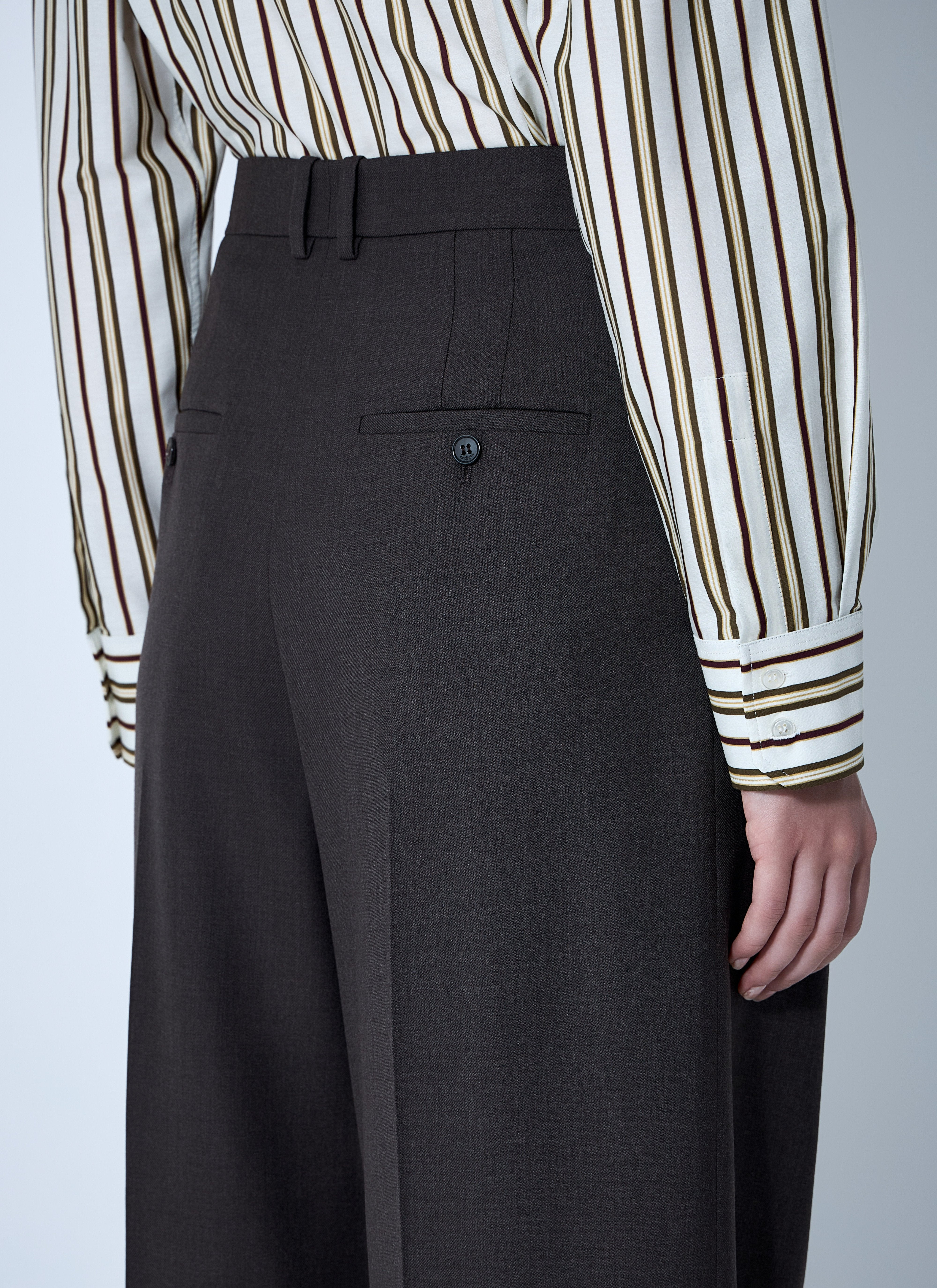 Saint Laurent Women Wool Chiné Pants - 6