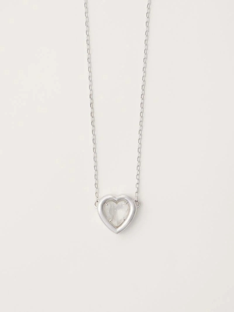 HEART STONE CHARM NECKLACE 1