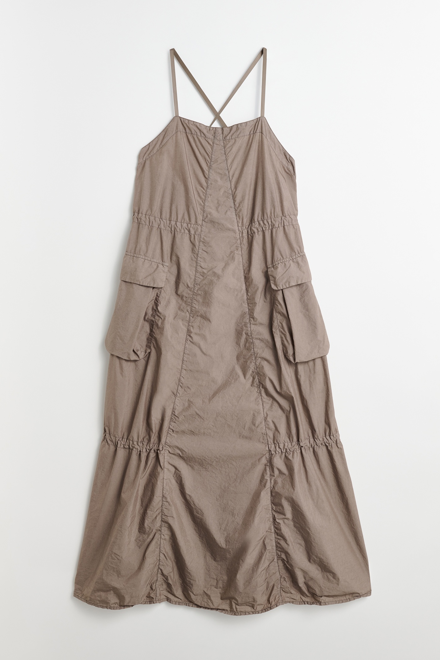 Parachute Dress Stone Khaki Parachute Poplin - 1