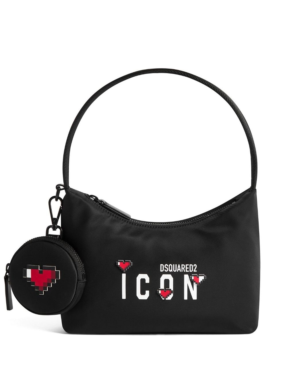Icon-print heart-motif tote bag - 1