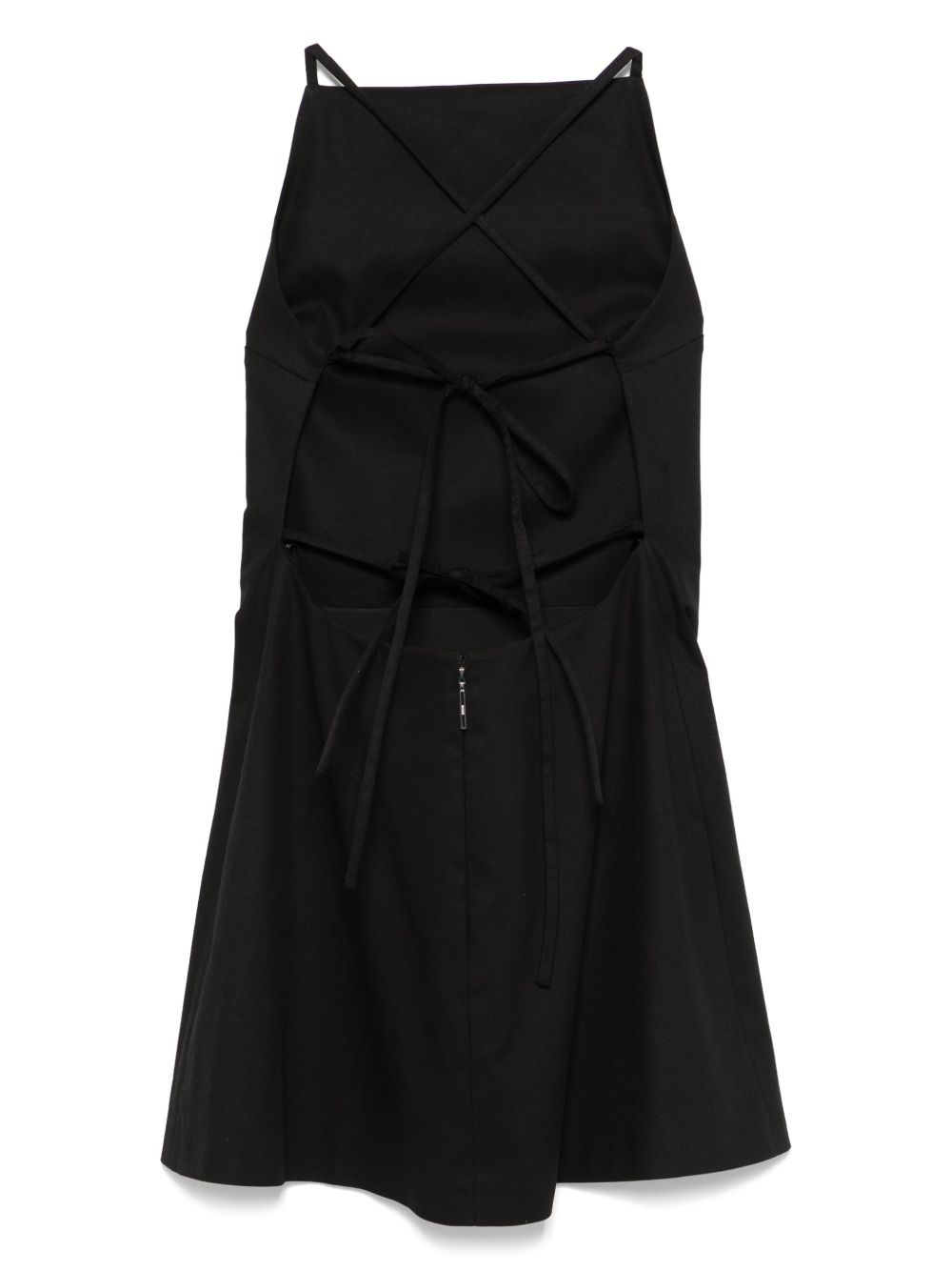floral-appliqué mini dress - 2