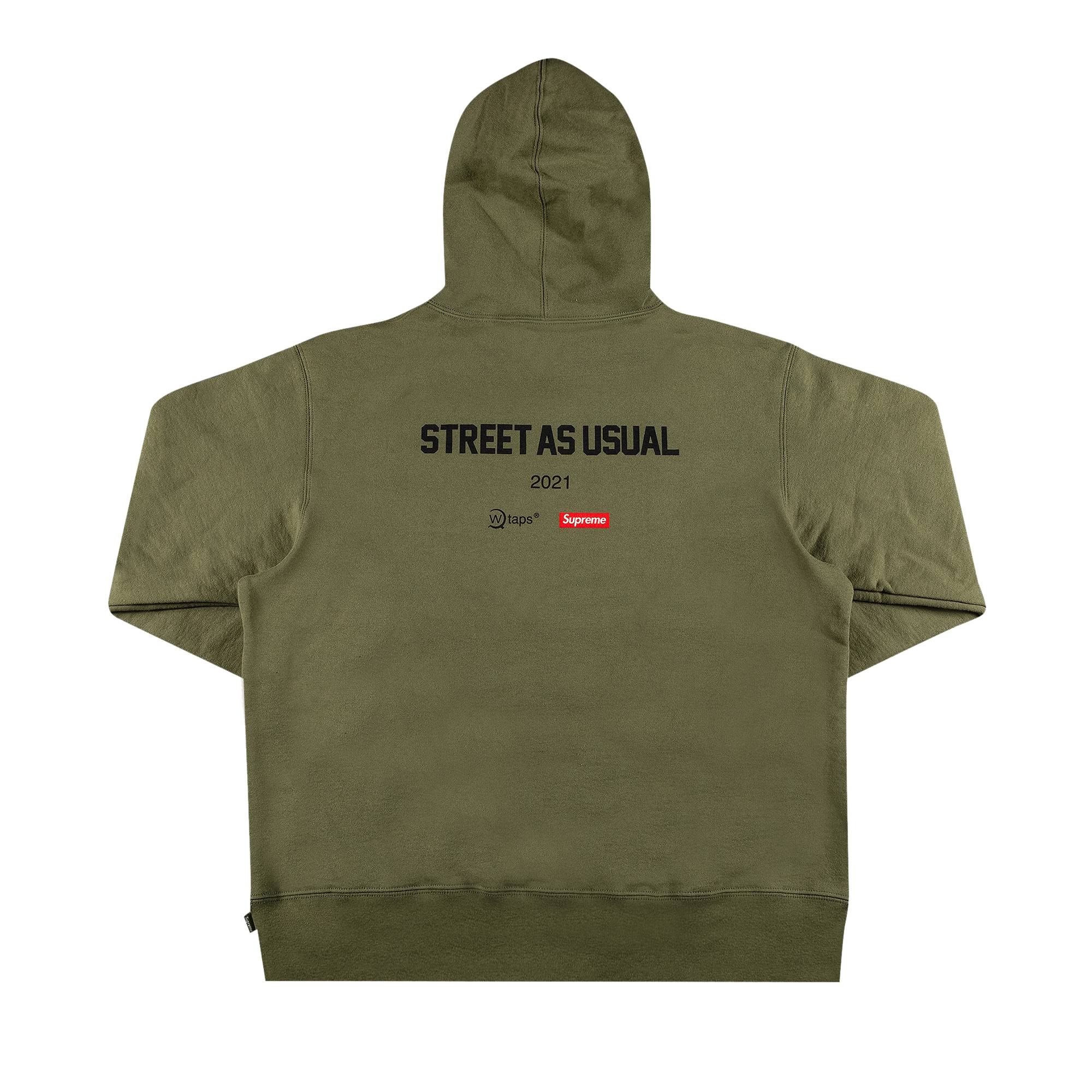 Supreme®/WTAPS® Sic’em! Hooded Supreme WTAPS Sic'em! Hooded Sweatshirt Light Olive 남성 - FW21 - KR